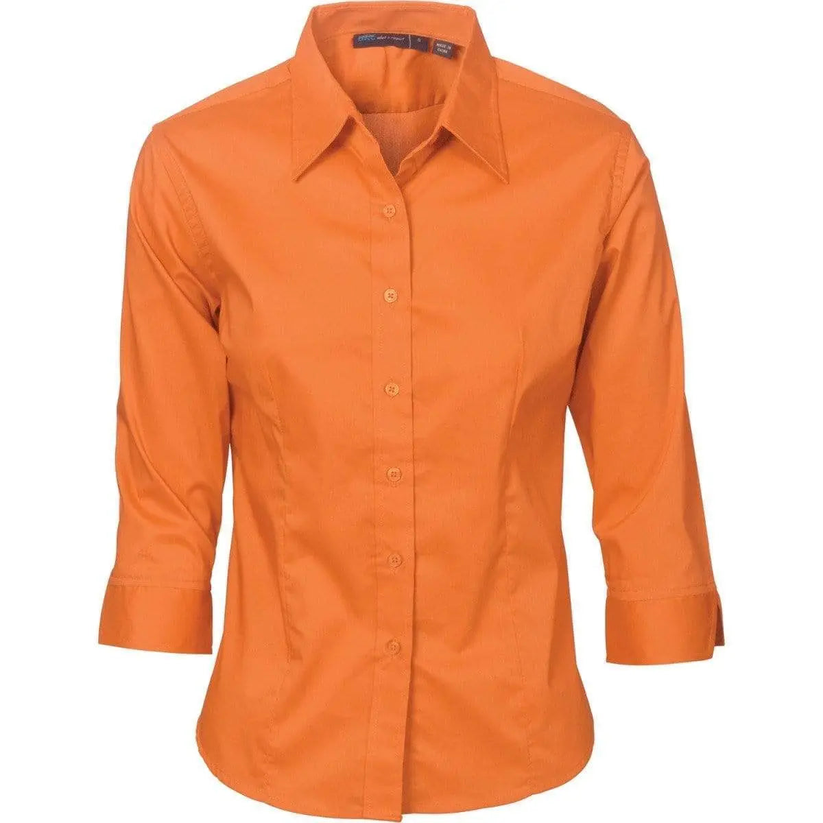 Dnc Workwear Ladies Premier Stretch Poplin 3/4 Sleeve Business Shirt - 4232 Metro Workwear.