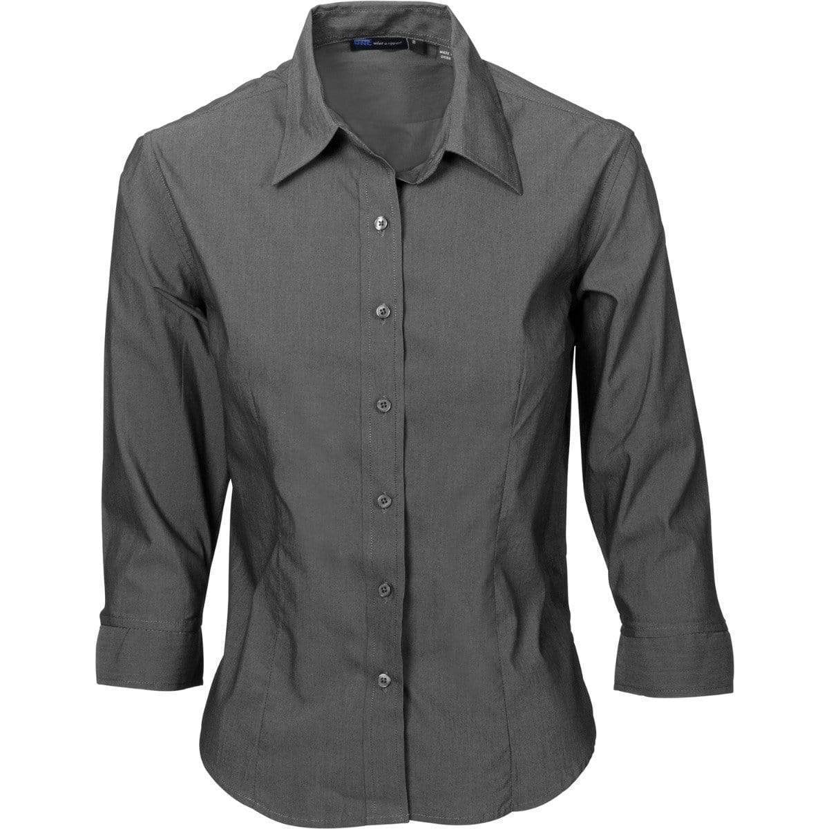 Dnc Workwear Ladies Premier Stretch Poplin 3/4 Sleeve Business Shirt - 4232 Metro Workwear.