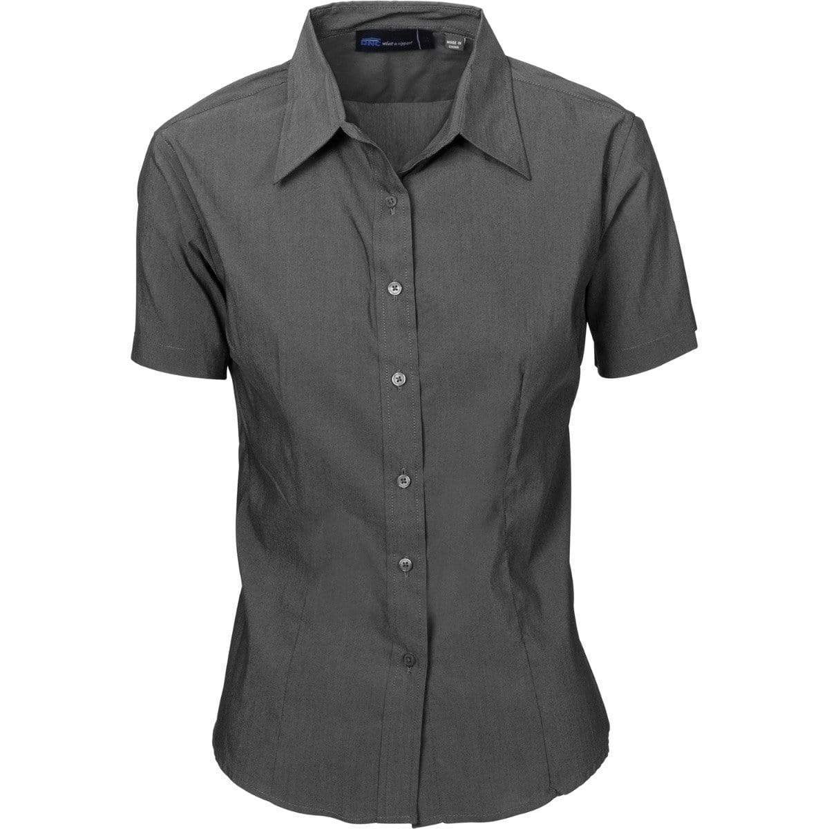 Dnc Workwear Ladies Premier Stretch Poplin Short Sleeve Business Shirt - 4231 Metro Workwear.