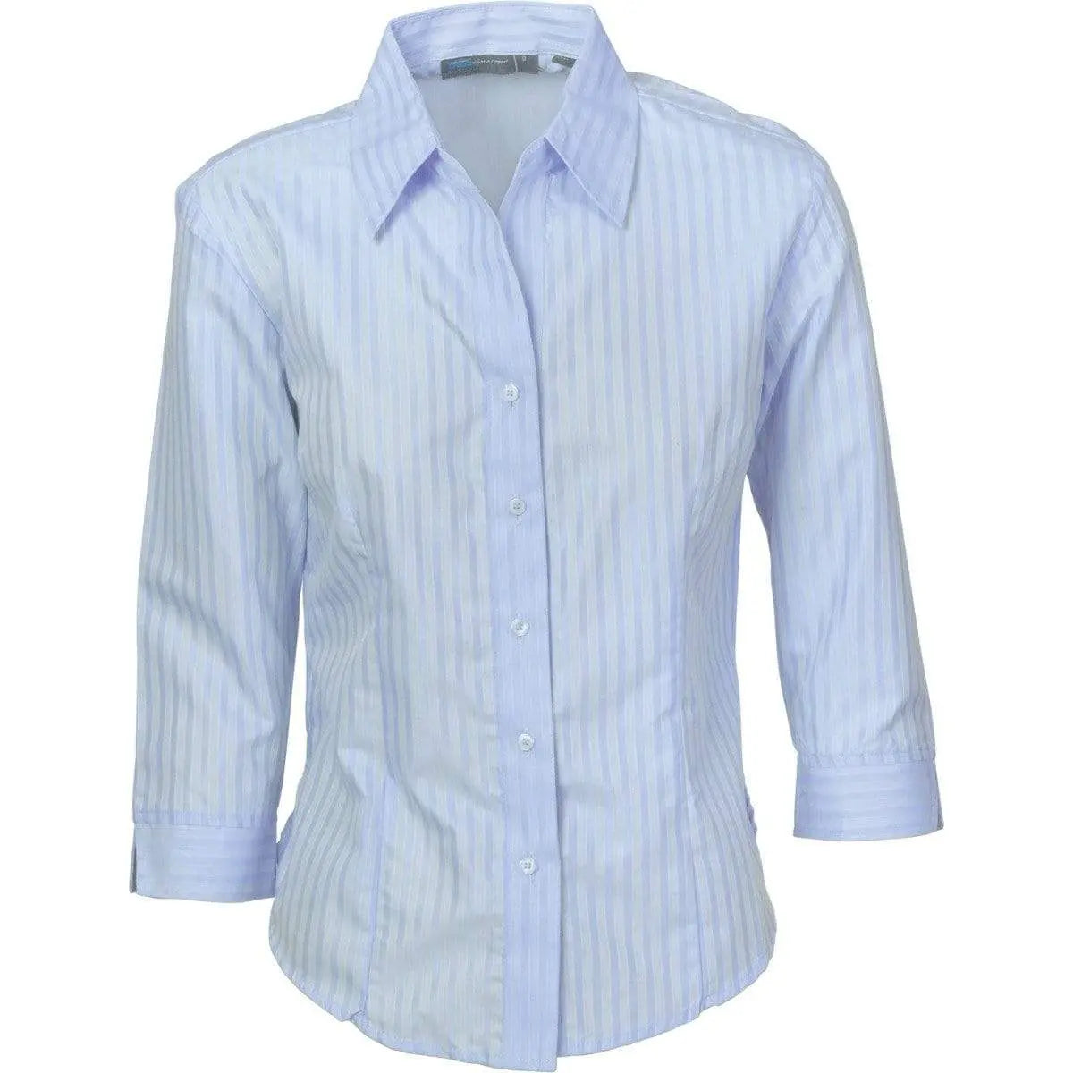 Dnc Workwear Ladies Tonal Stripe 3/4 Sleeve Shirt - 4236 Metro Workwear.