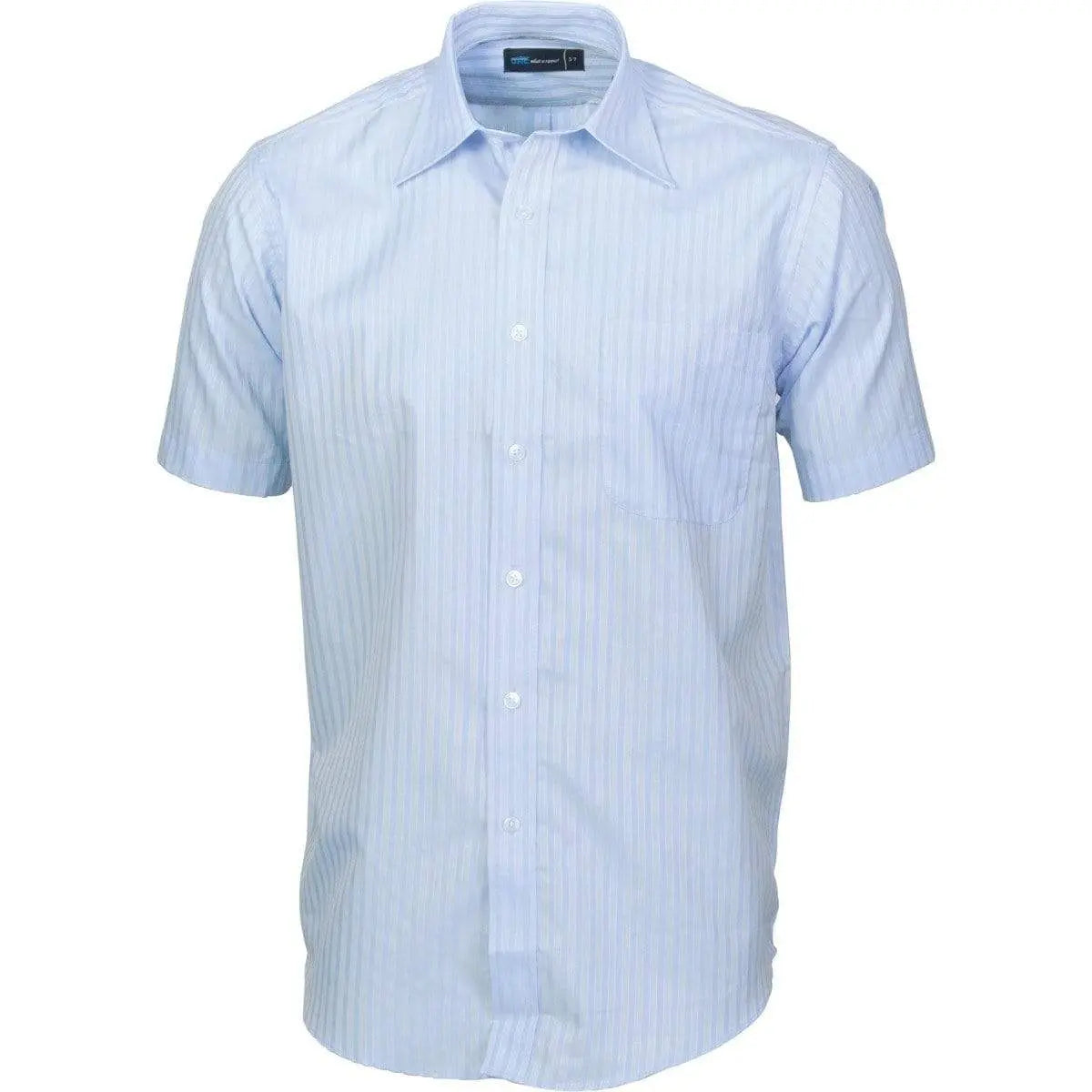 Dnc Workwear Men’s Tonal Stripe Short Sleeve Shirt - 4155 Metro Workwear.