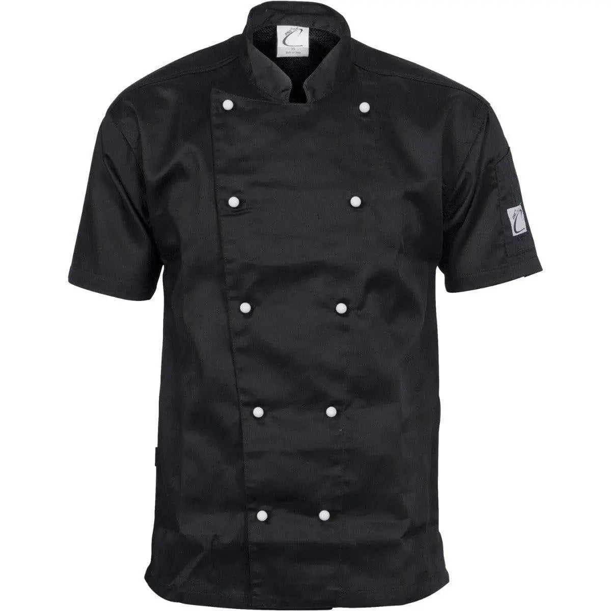 Dnc Workwear Traditional Short Sleeve Chef Jacket -1101 Metro Workwear.