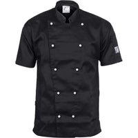 Dnc Workwear Traditional Short Sleeve Chef Jacket -1101 Metro Workwear.