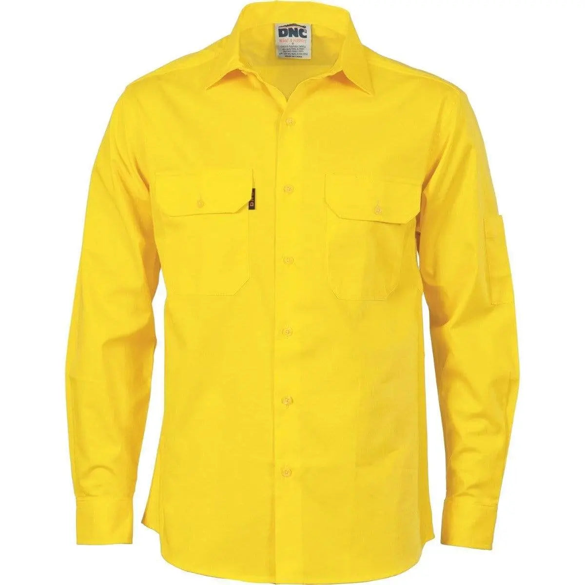 Dnc Workwear Cool-breeze Cotton Long Sleeve Work Shirt - 3208 Metro Workwear.