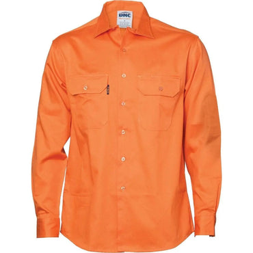 Dnc Workwear Cool-breeze Cotton Long Sleeve Work Shirt - 3208 Metro Workwear.