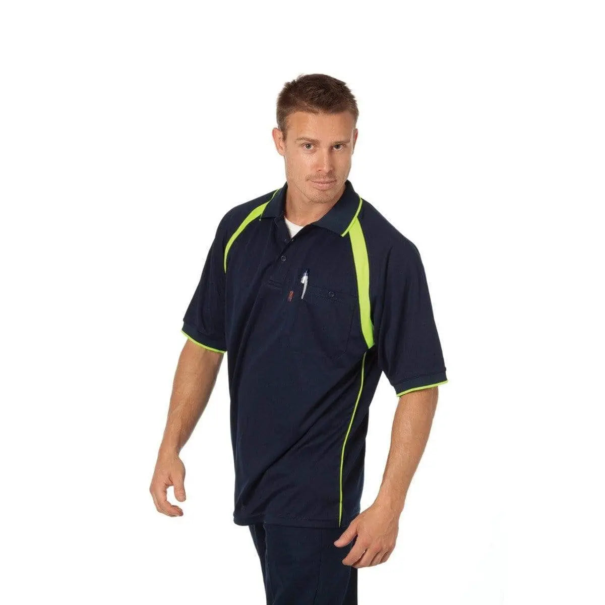 Dnc Workwear Coolbreathe Short Sleeve Contrast Polo - 5216 Metro Workwear.