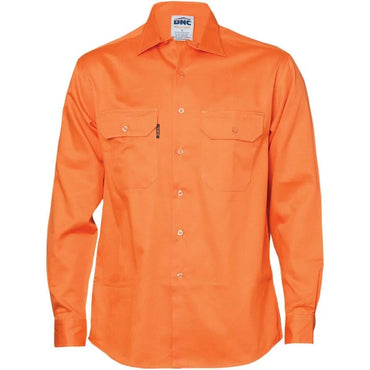 Dnc Workwear Cotton Drill Long Sleeve Work Shirt - 3202 Metro Workwear.