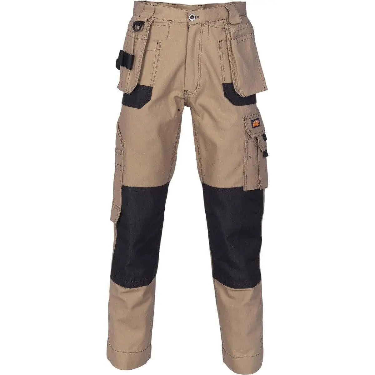 Dnc Workwear Duratex Cotton Duck Weave Tradies Cargo Pants With Twin Holster Tool Pocket - Knee Pads Not Included - 3337 Metro Workwear.