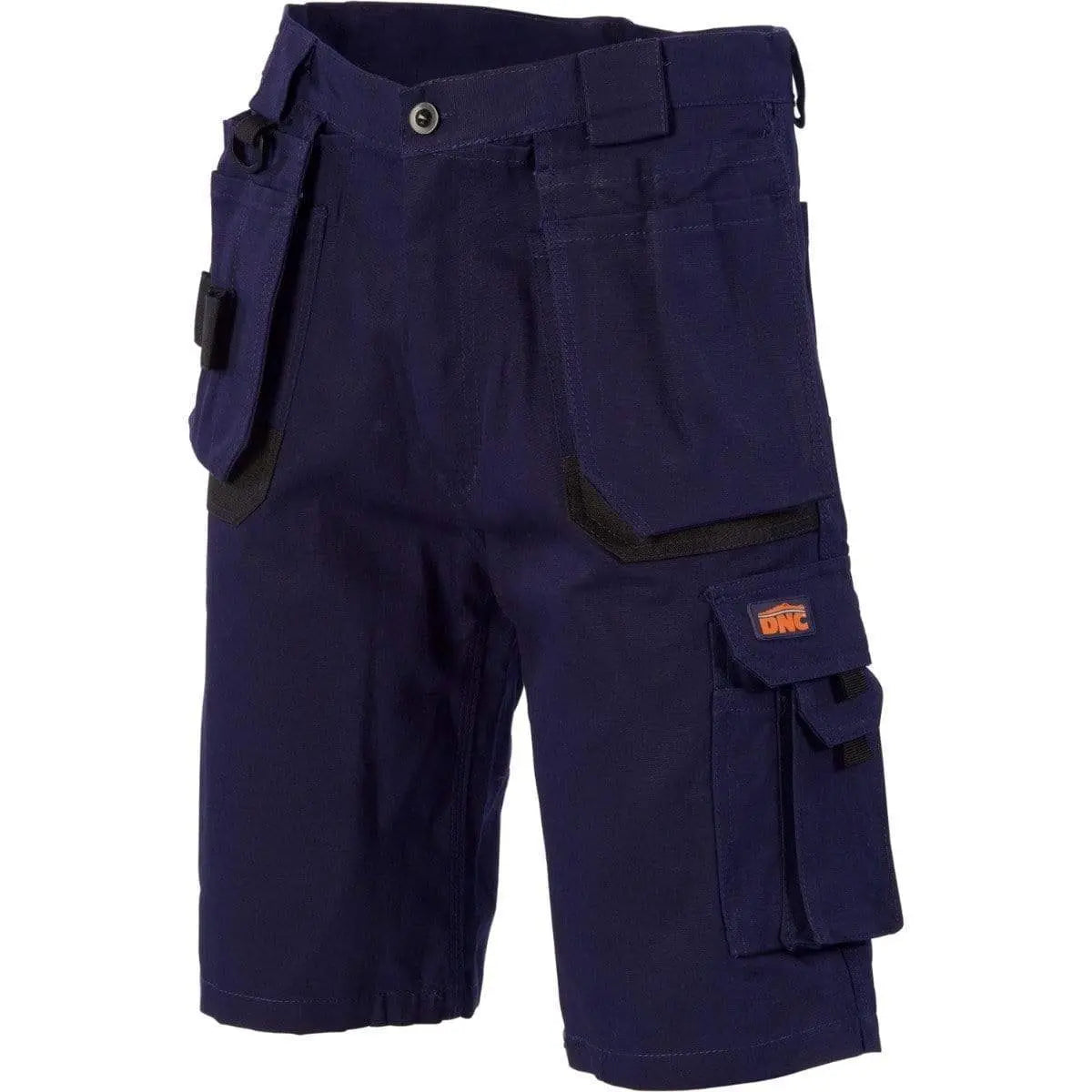 Dnc Workwear Duratex Cotton Duck Weave Tradies Cargo Shorts - With Twin Holster Tool Pocket - 3336 Metro Workwear.