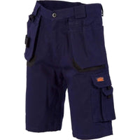 Dnc Workwear Duratex Cotton Duck Weave Tradies Cargo Shorts - With Twin Holster Tool Pocket - 3336 Metro Workwear.