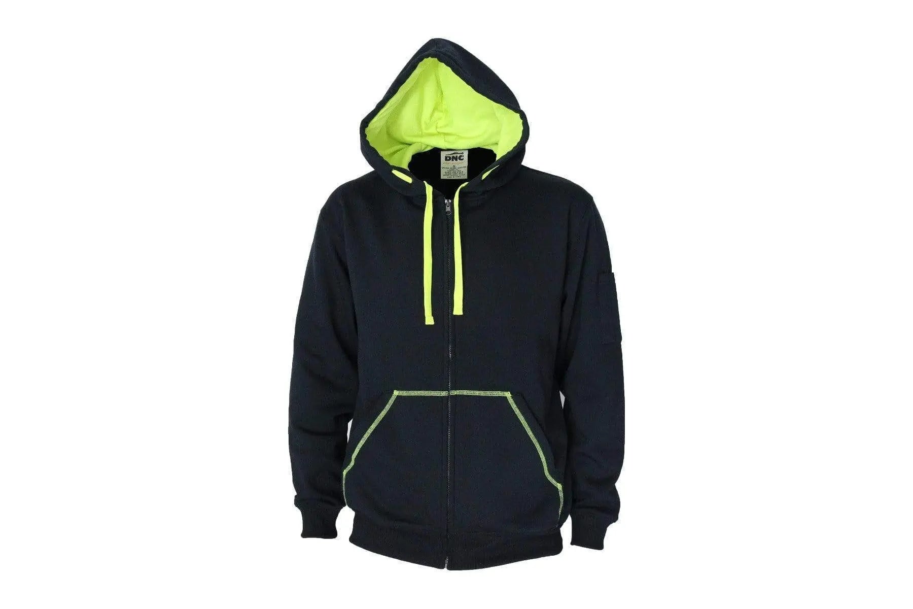 Dnc Workwear Full Zip Super Brushed Fleece Hoodie - 5424 Metro Workwear.