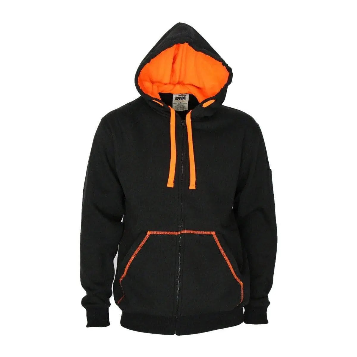 Dnc Workwear Full Zip Super Brushed Fleece Hoodie - 5424 Metro Workwear.