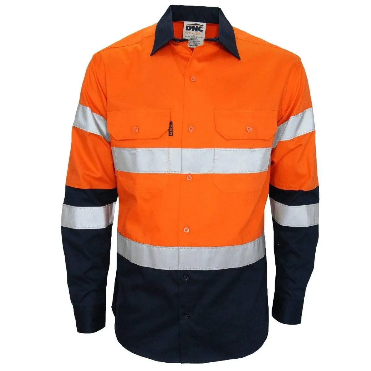 Dnc Workwear Hi-vis 2-tone Bio-motion Taped Shirt - 3976 Metro Workwear.