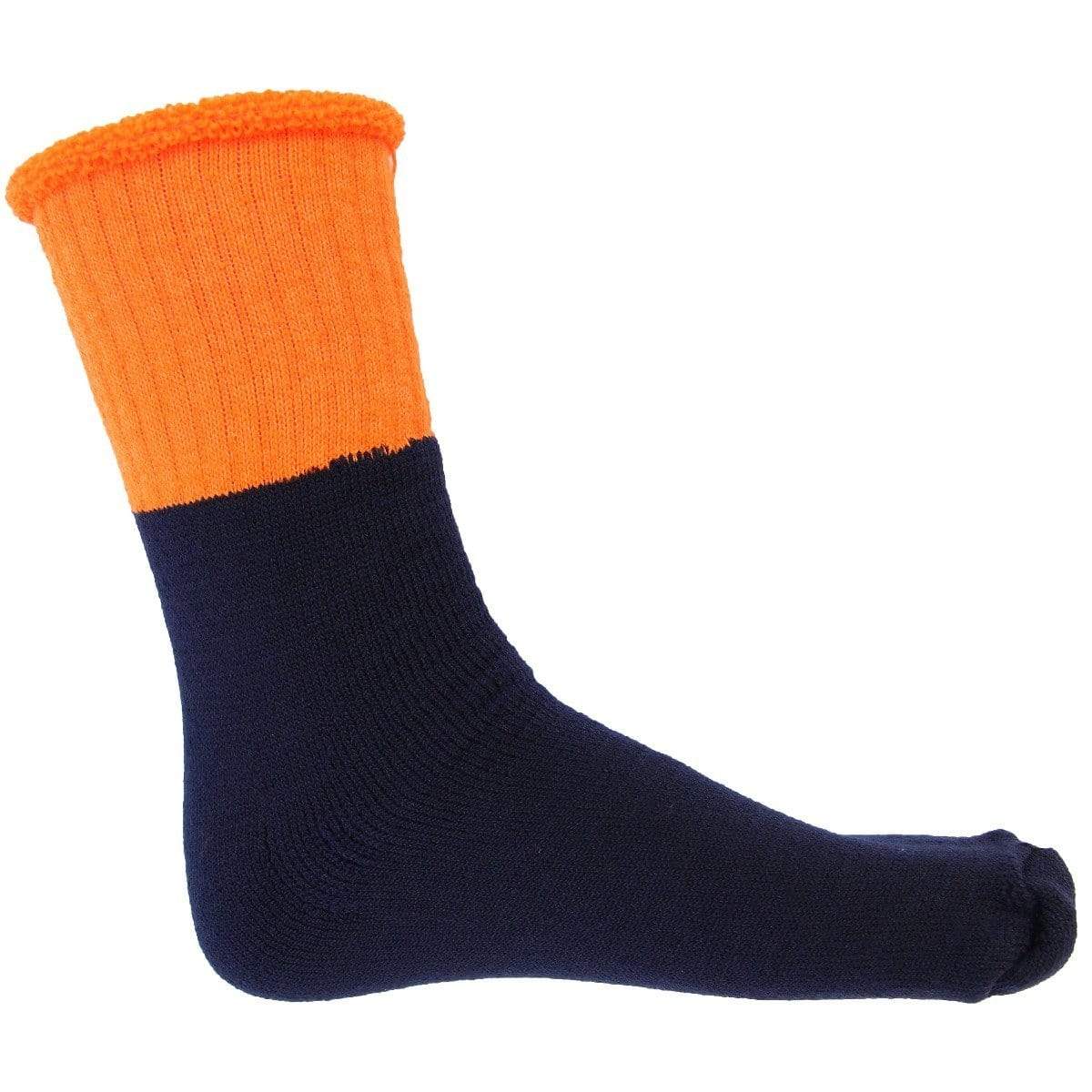 Dnc Workwear Hi-vis 2 Tone Woollen Socks - 3 Pair Pack - S105 Metro Workwear.