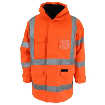 Dnc Workwear Hi-vis 6-in-1 Breathable Rain Jacket Bio-motion - 3572 Metro Workwear.