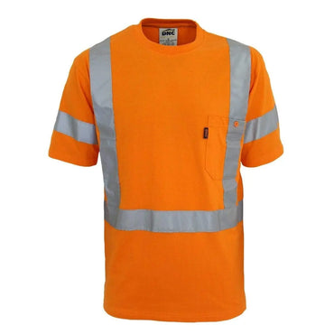 Dnc Workwear Hi-vis Cotton Taped Tee - 3917 Metro Workwear.