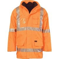 Dnc Workwear Hi-vis Cross-back D/n 6-in-1 Jacket - 3999 Metro Workwear.
