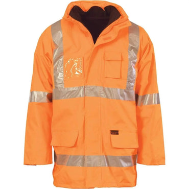 Dnc Workwear Hi-vis Cross-back D/n 6-in-1 Jacket - 3999 Metro Workwear.
