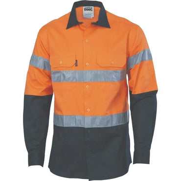 Dnc Workwear Hi-vis D/n 2 Tone Drill Shirt - 3536 Metro Workwear.