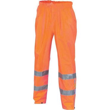 Dnc Workwear Hi-vis D/n Breathable Rain Pants With 3m Reflective Tape - 3872 Metro Workwear.