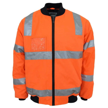 Dnc Workwear Hi-vis Hoop Pattern Flying Jacket Bio-motion Tape - 3769 Metro Workwear.