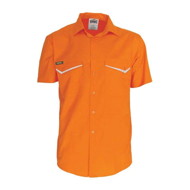 DNC WORKWEAR Hi-Vis Ripstop Short Sleeve Shirt -3583 Metro Workwear.