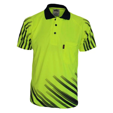 Dnc Workwear Hi-vis Sublimated Full Stripe Polo - 3566 Metro Workwear.