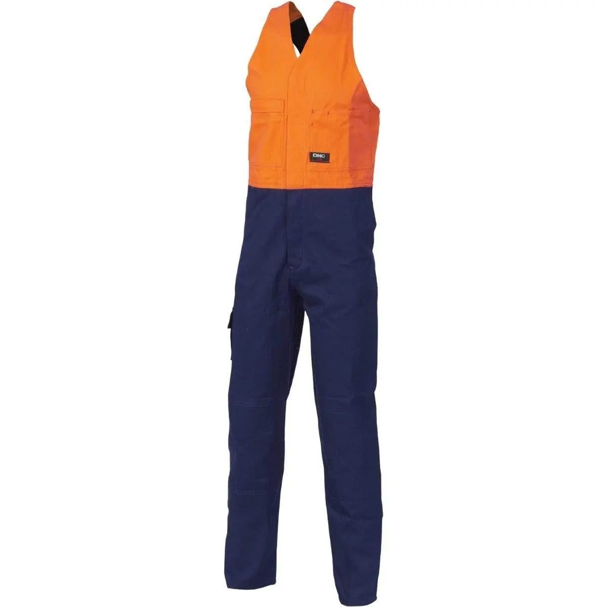 Dnc Workwear Hi-vis Two-tone Cotton Action Back Overall - 3853 Metro Workwear.