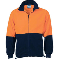 Dnc Workwear Hi-vis Two Tone Full Zip Polar Fleece 3827