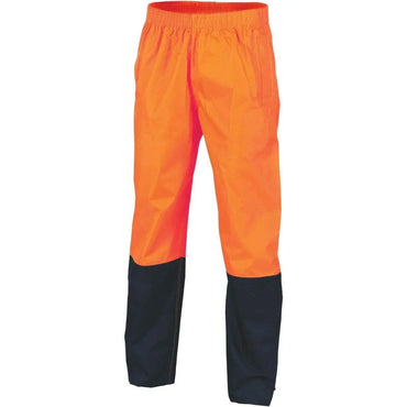 Dnc Workwear Hi-vis Two-tone Lightweight Rain Pants - 3878 Metro Workwear.