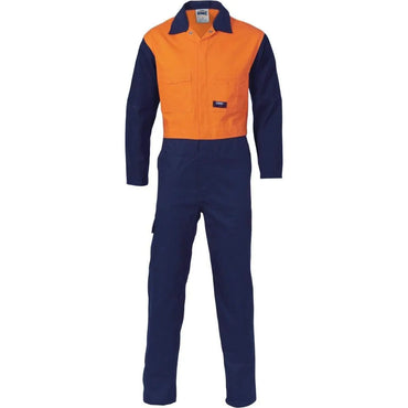 Dnc Workwear Patron Saint Flame Retardant Two-tone Drill Overall - 3425 Metro Workwear.