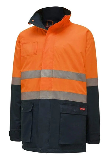 Hard Yakka Two Tone Quilted Taped Hi Vis Jacket Y06685 Metro Workwear.