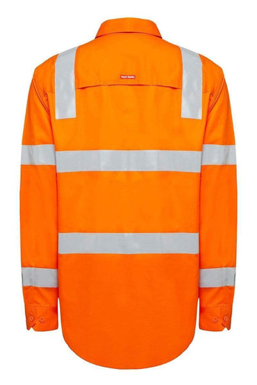 Hard Yakka Biomotion Taped Hi Vis Vic Rail Shirt Y04265 Metro Workwear.