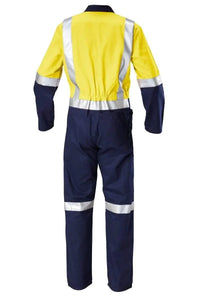Hard Yakka 2 Tone Reflective Taped Coverall Y00262 Metro Workwear.