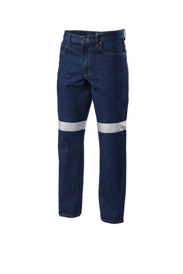 Hard Yakka Enzyme Washed Taped Denim Jean Y03513 Metro Workwear.