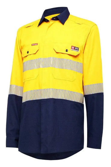 Hard Yakka Shieldtec Lenzing FR Hi Vis Shirt Y04370 Metro Workwear.