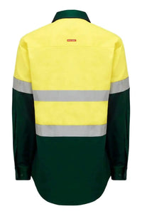 Hard Yakka Long Sleeve Hi Vis Taped Shirt Y04610 Work Wear Hard Yakka   