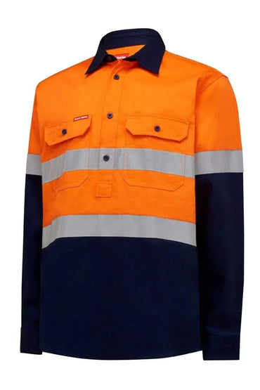 Hard Yakka Hi Vis Reflective Work Shirt Y04615 Metro Workwear.