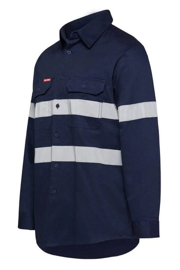 Hard Yakka Taped Long Sleeve Cotton Drill Shirt Y07227 Metro Workwear.