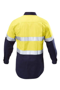 Hard Yakka Two Toned Reflective Taped Shirt Y07990 Metro Workwear.