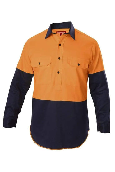 Hard Yakka Two Tone Vented Hi Vis Shirt Y07984 Metro Workwear.