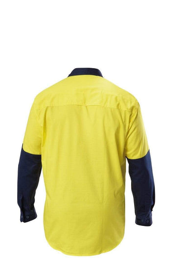 Hard Yakka Koolgear Hi-visibility Cotton Ventilated Shirt Y07558 Metro Workwear.