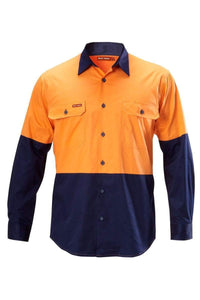 Hard Yakka Koolgear Hi-visibility Cotton Ventilated Shirt Y07558 Metro Workwear.