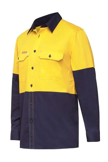 Hard Yakka Long Sleeve Koolgear Ventilated Hi Vis Shirt Y07730