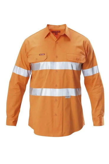 Hard Yakka Long Sleeve 3M Taped Hi Vis Shirt Y07996 Metro Workwear.