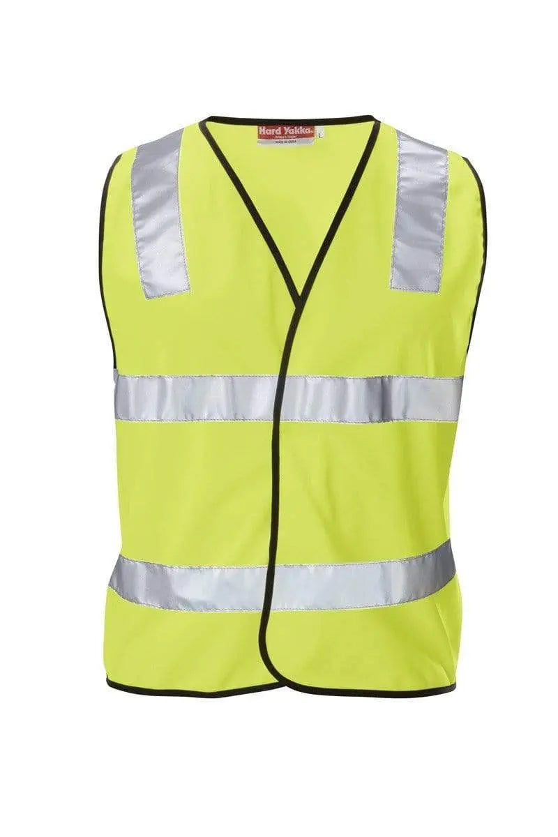 Hard Yakka Hi Vis Taped Reflective Vest Y21283 Metro Workwear.
