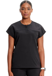 Cherokee Infinity GNR8 Henley Women's Scrub Top IN622A Metro Workwear.