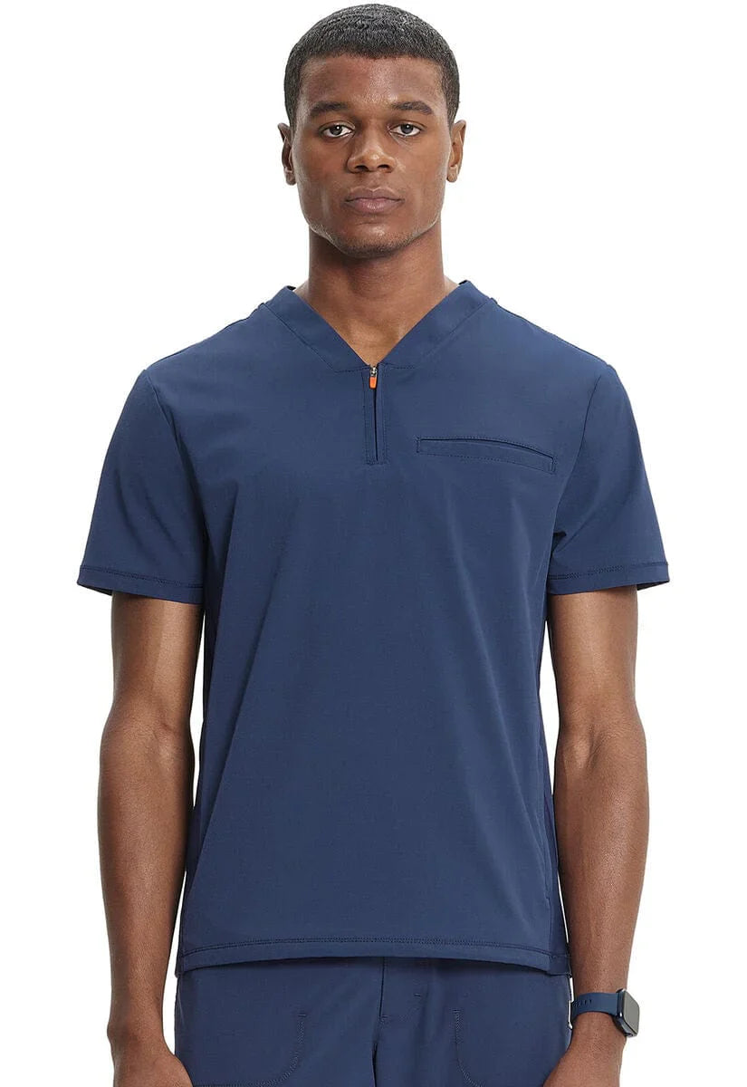Cherokee Infinity Men's Zip Up Scrub Top IN702A Metro Workwear.