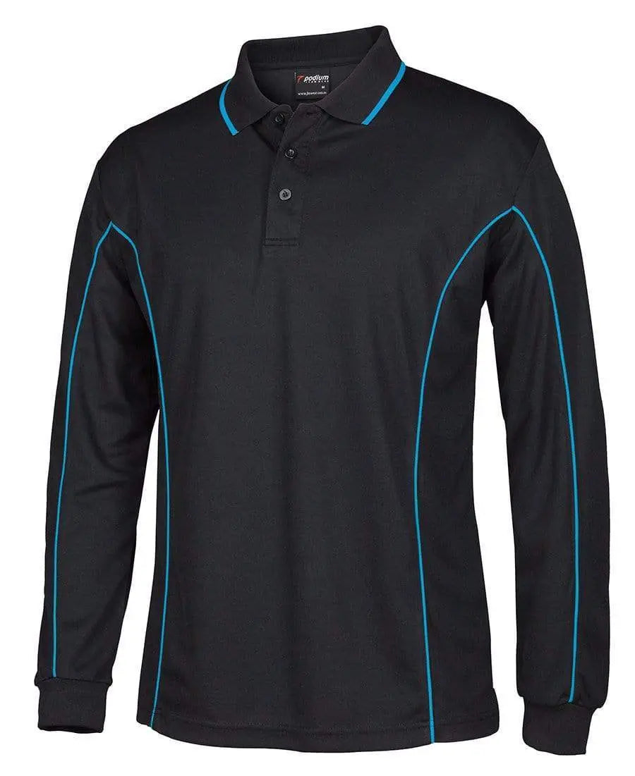 JB'S Long Sleeve Piping Polo Shirt 7PIPL Metro Workwear.