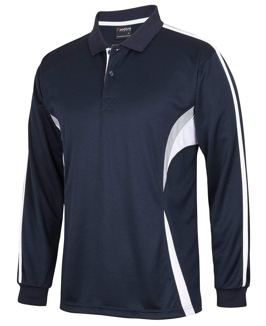 JB'S podium long sleeve cool polo 7CLP Metro Workwear.